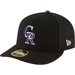 New Era Men's Colorado Rockies 59Fifty Game Black Low Crown Authentic Hat
