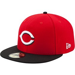 New Era Men's Cincinnati Reds 59Fifty Road Red Authentic Hat