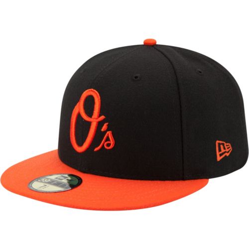 New Era Men's Baltimore Orioles 59Fifty Road Black Authentic