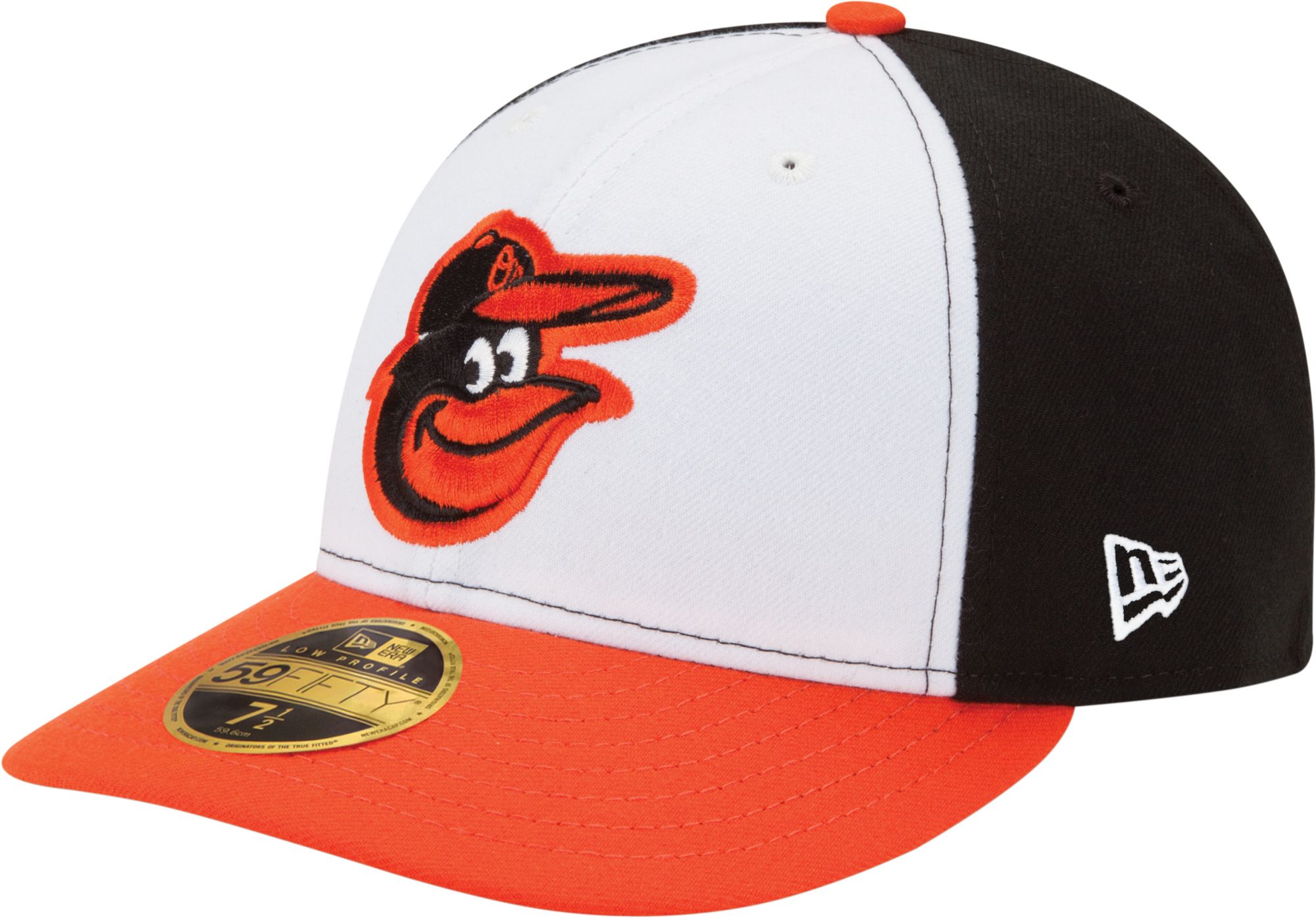 New Era Adult Baltimore Orioles 59Fifty Home White/Black Low Crown Authentic Hat