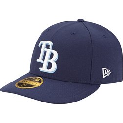 New Era Men's Tampa Bay Rays 59Fifty Game Navy Low Crown Authentic Hat