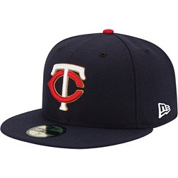 New Era Men's Minnesota Twins 59Fifty Road Navy Authentic Hat