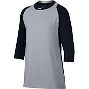 Nike Boys' Pro Cool Reglan ¾-Sleeve Baseball Shirt