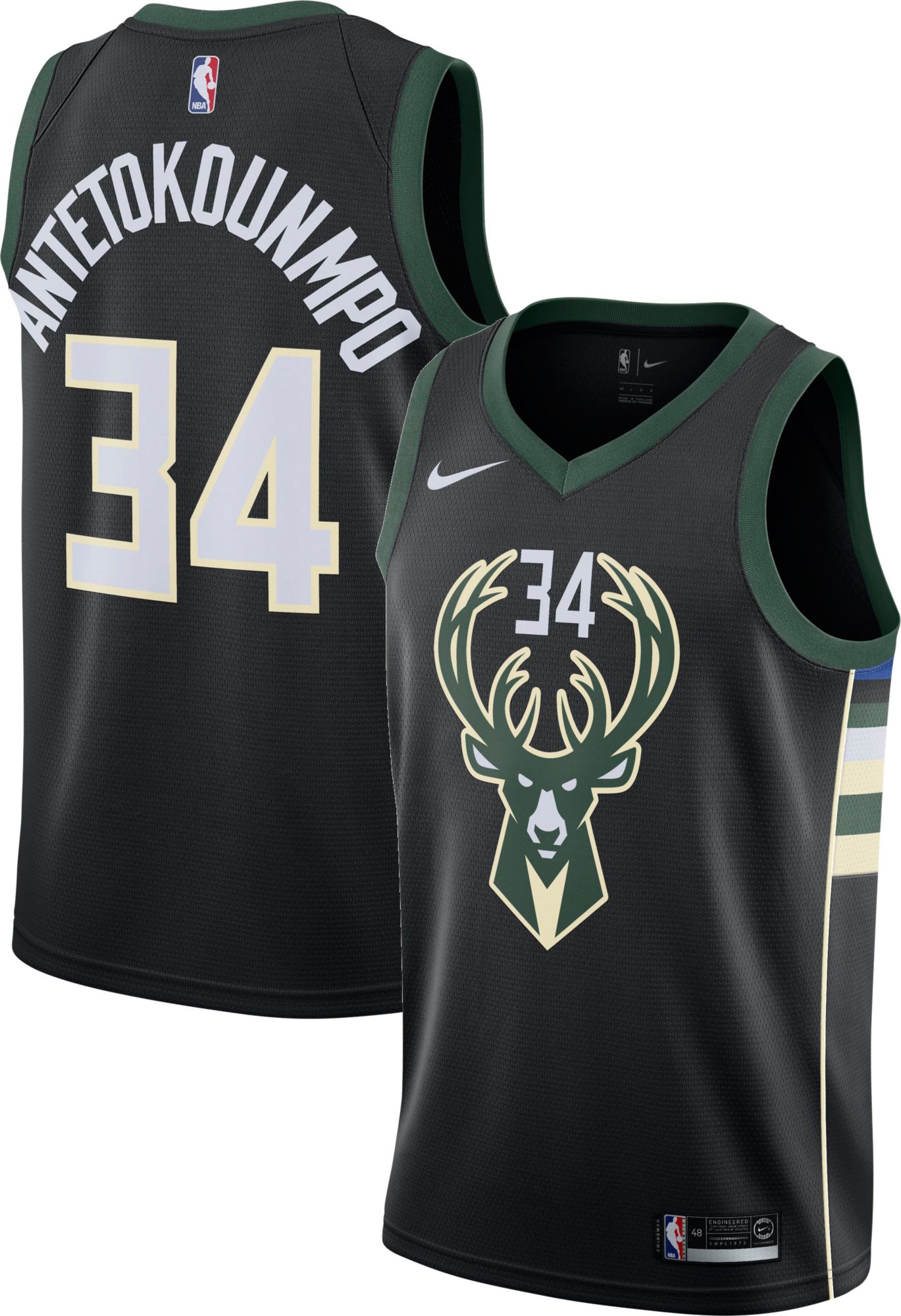 antetokounmpo black jersey