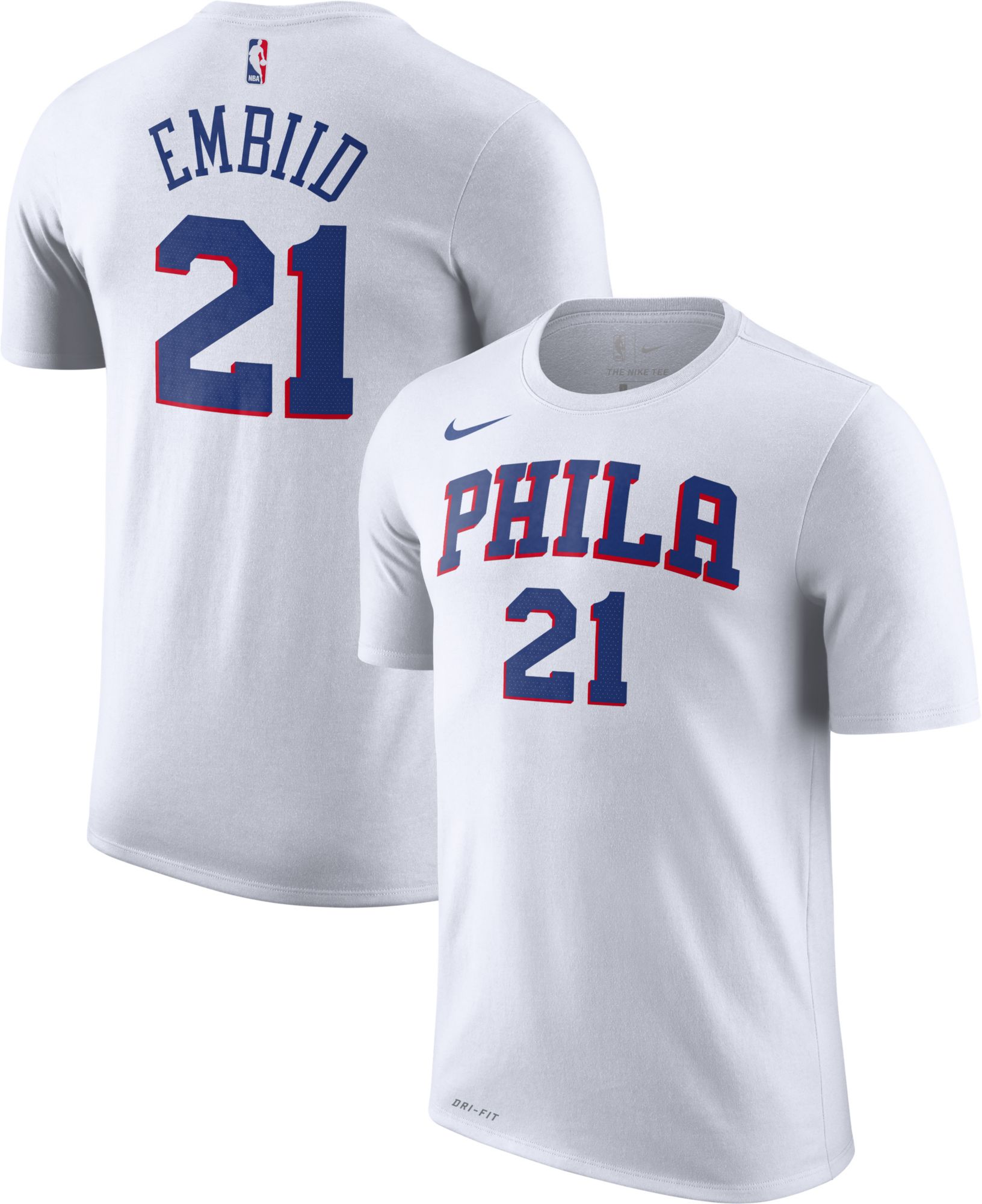 white embiid jersey
