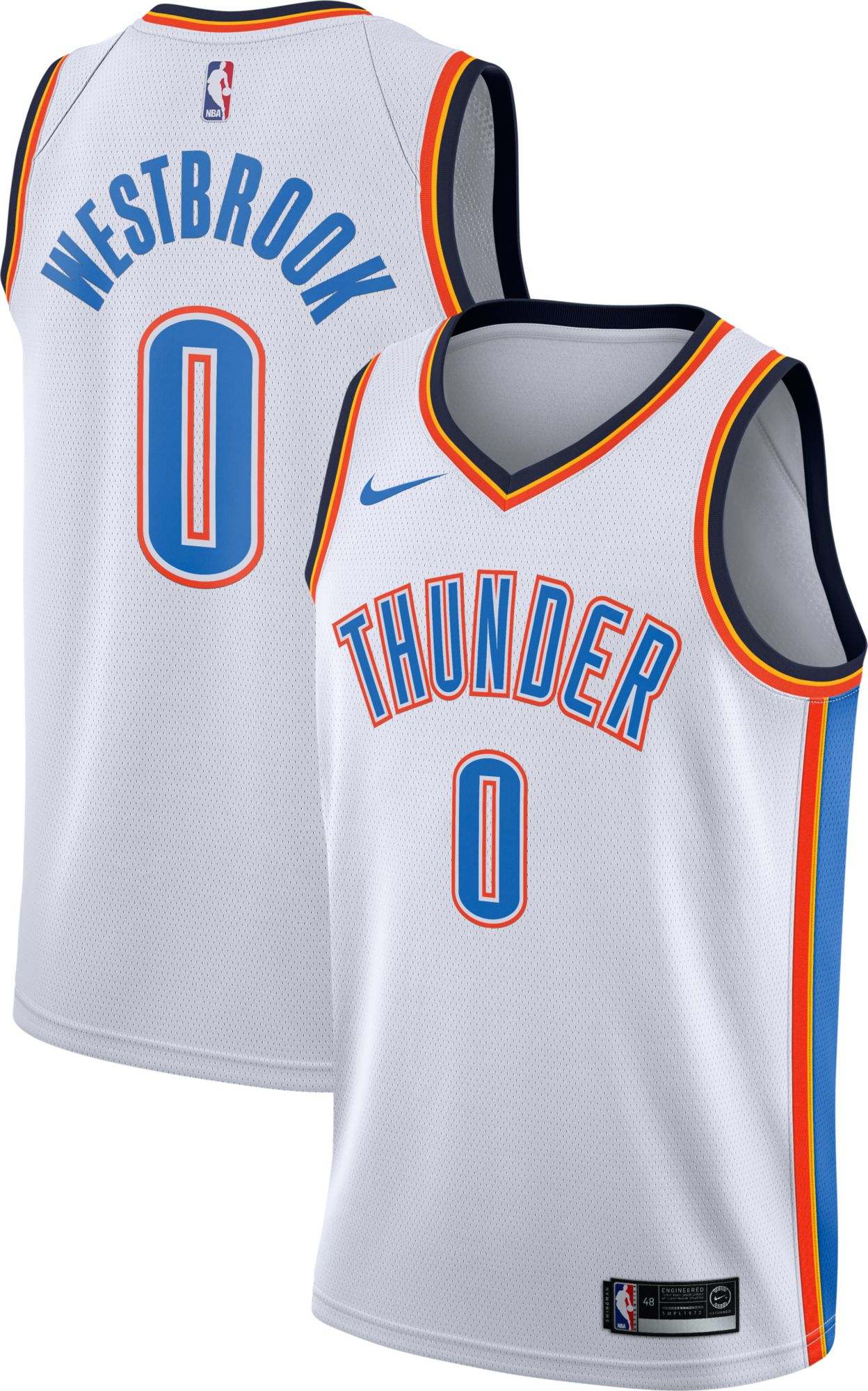 okc thunder westbrook jersey