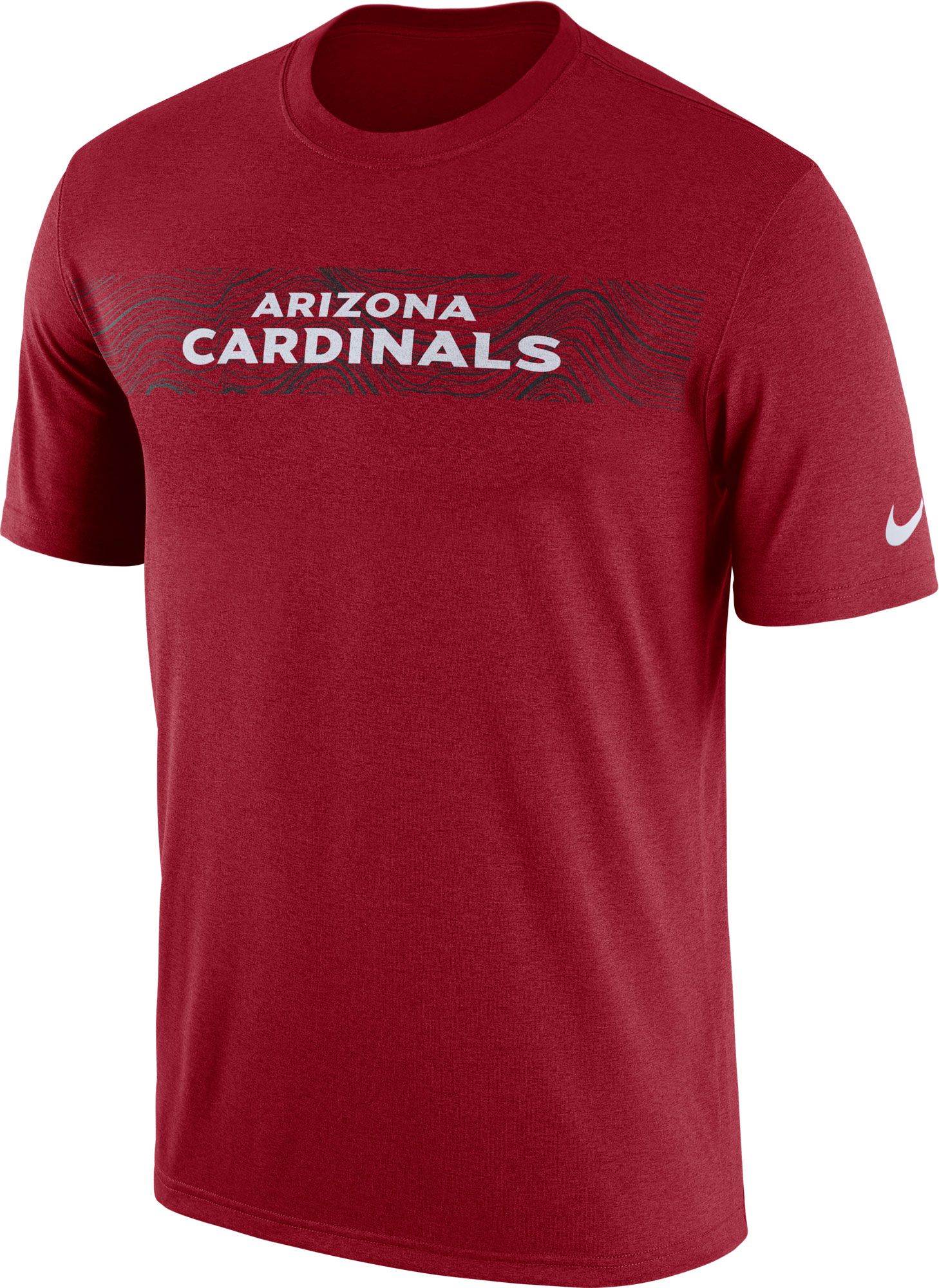 Nike Men's Arizona Cardinals Sideline Seismic Legend Performance Red T-Shirt