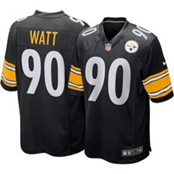 Nike Men's Pittsburgh Steelers T.J. Watt #90 Black Game Jersey
