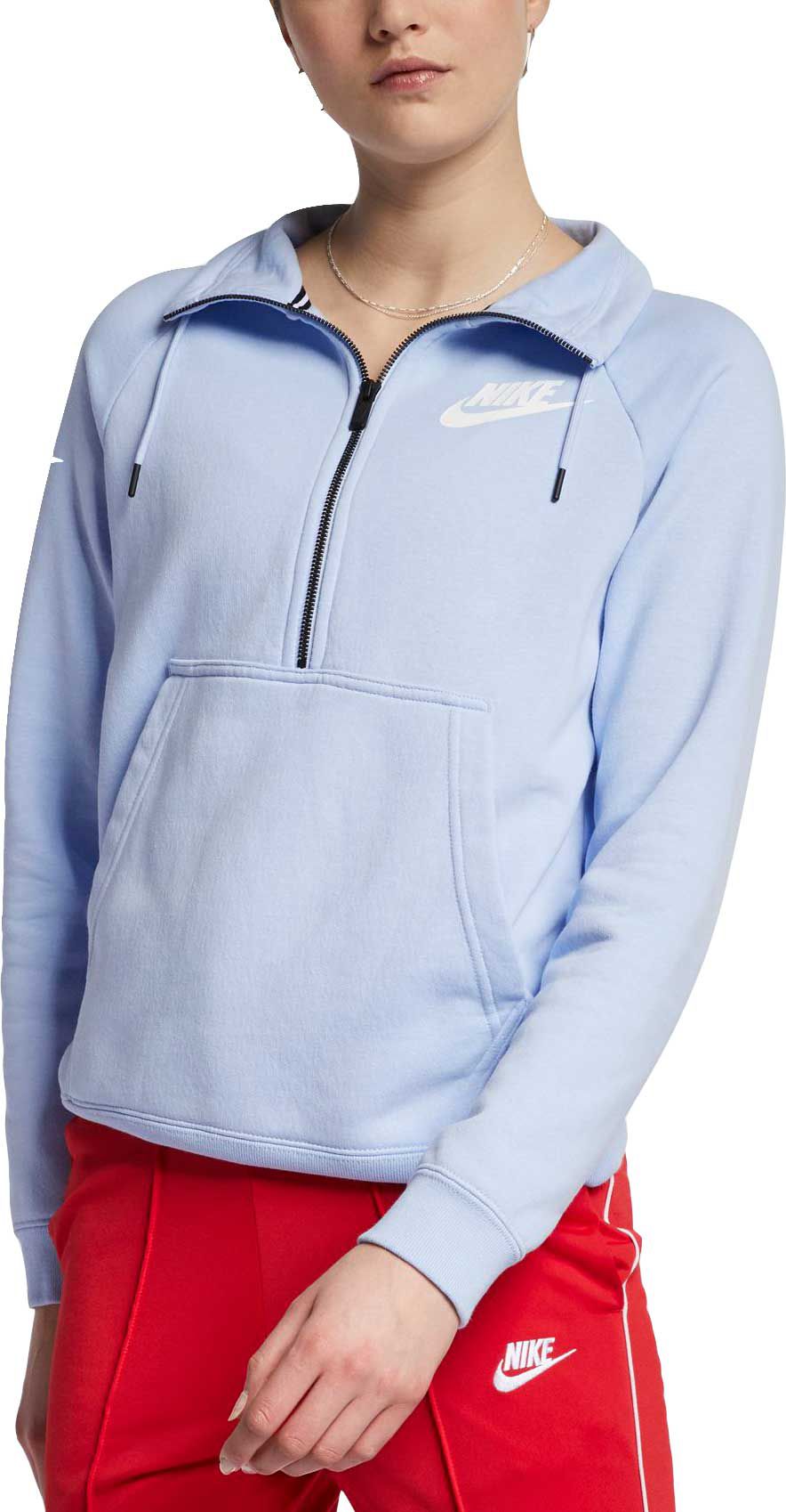 light blue nike quarter zip