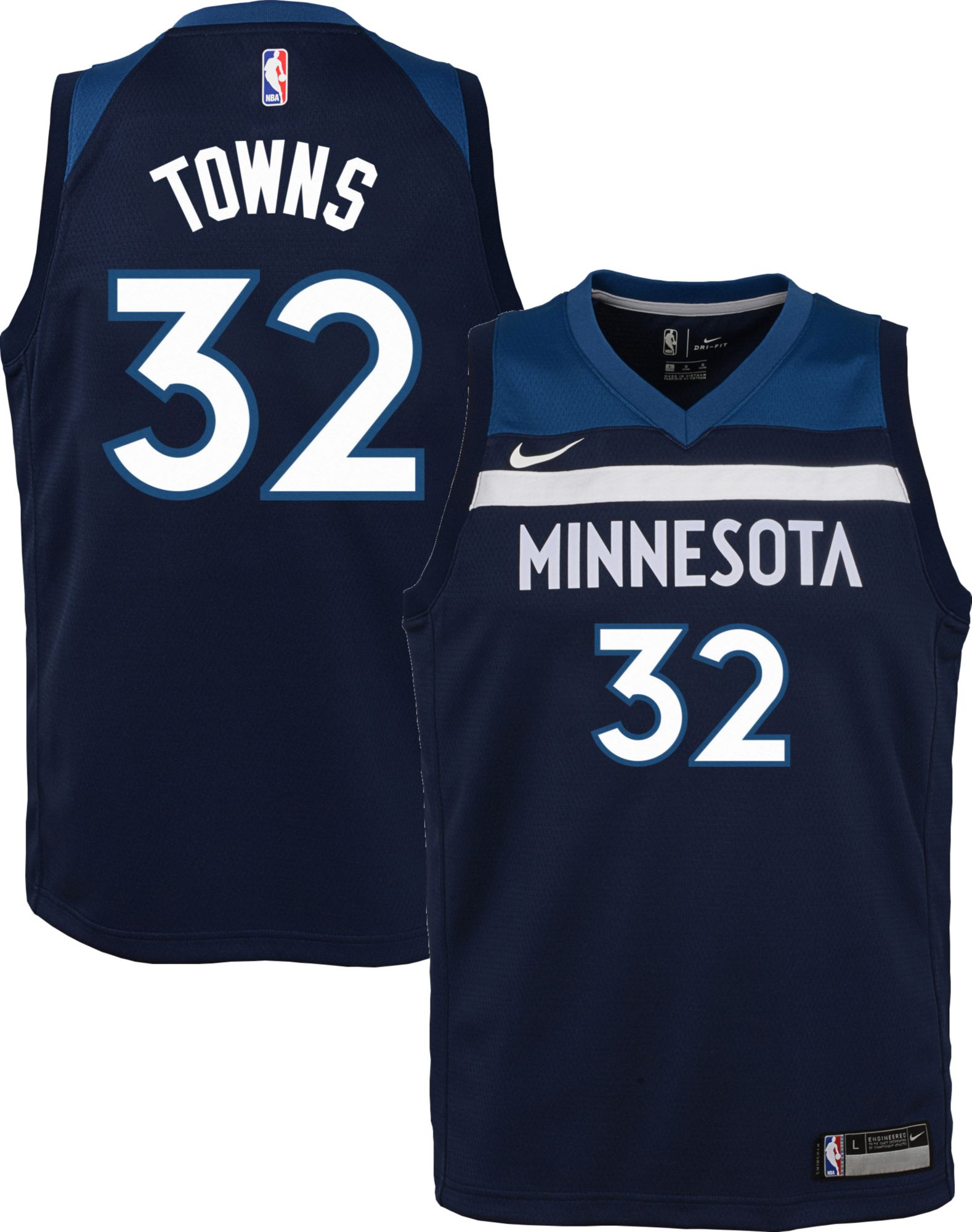 karl anthony towns throwback jersey