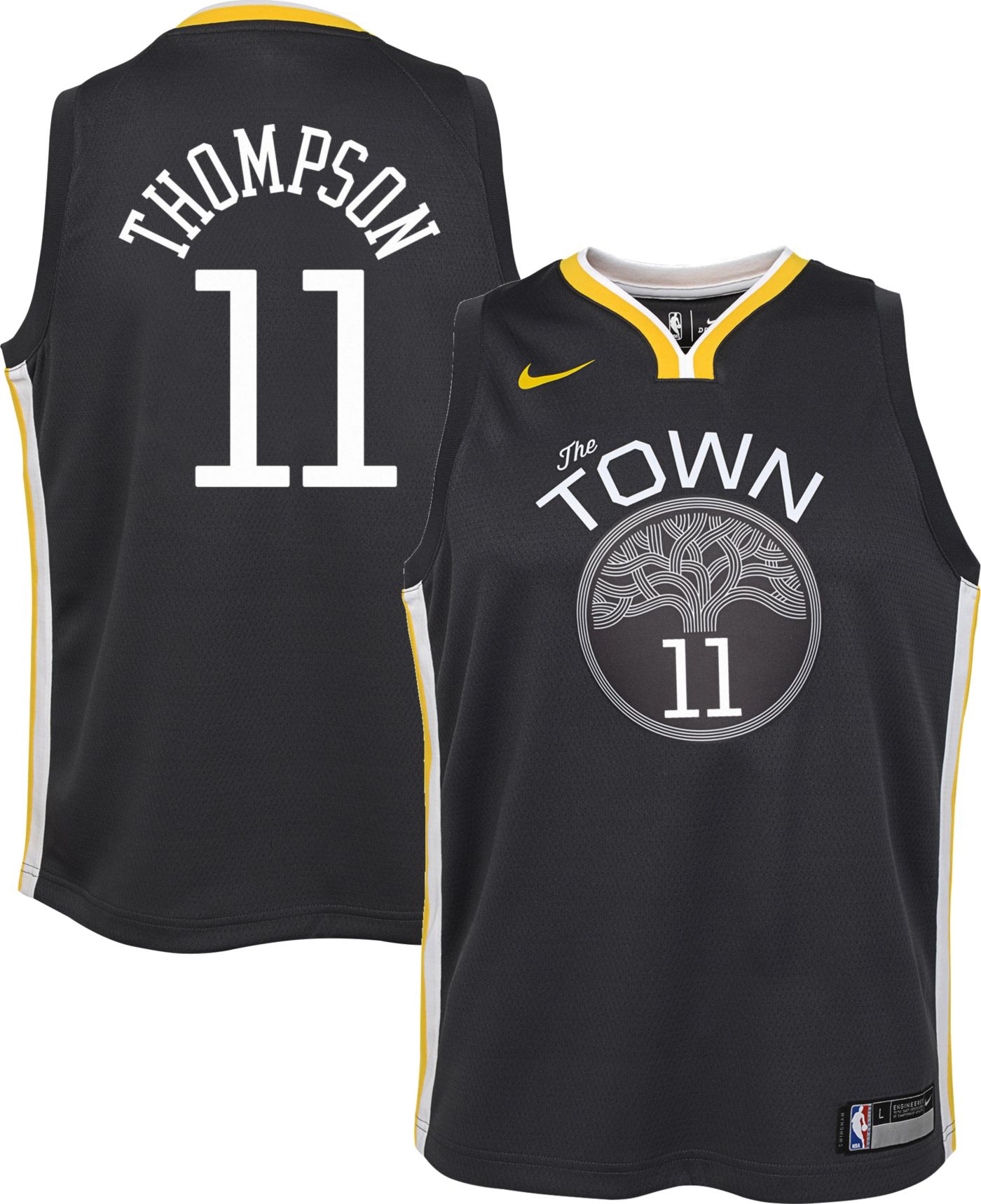 Nike Youth Golden State Warriors Klay Thompson 11 Grey DriFIT