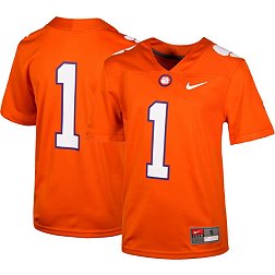 Nike Youth Clemson Tigers #1 Orange Game Football Jersey
