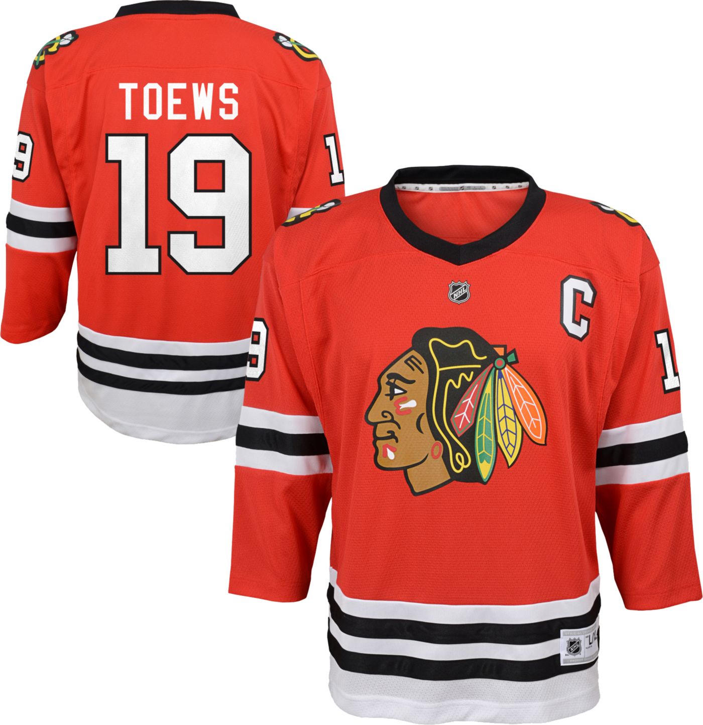 NHL Youth Chicago Blackhawks Jonathan Toews #19 Replica Home Jersey   DICK'S Sporting ...