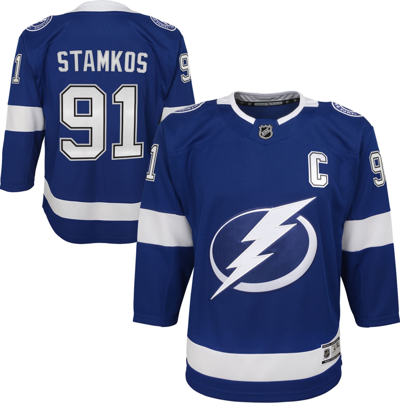 NHL Youth Tampa Bay Lightning Steven Stamkos #91 Premier Home Jersey ...