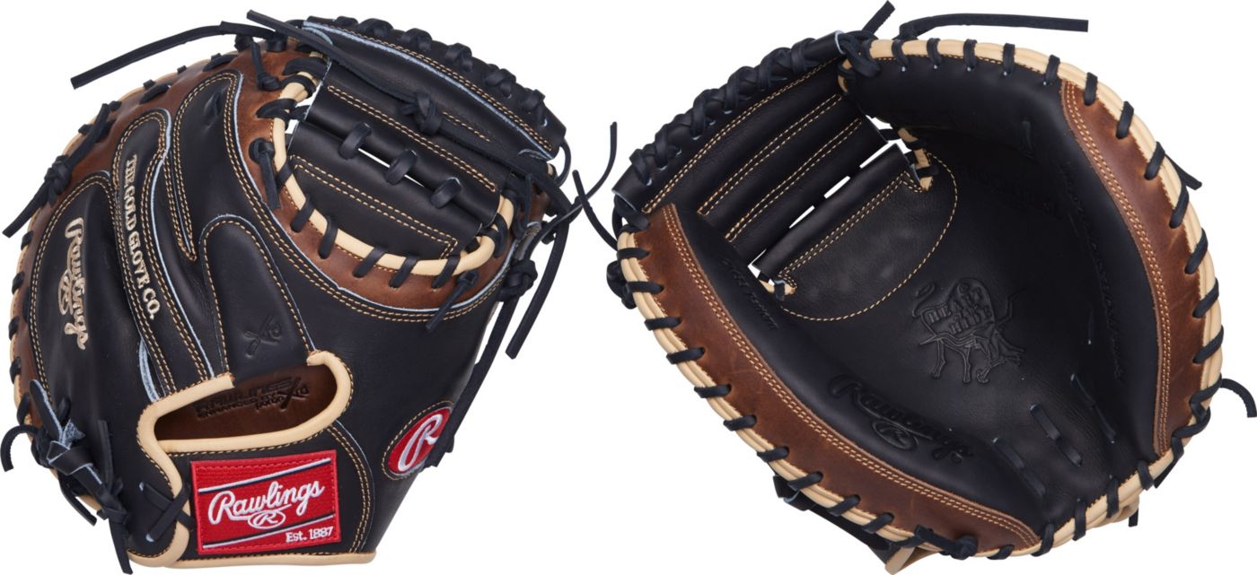 rawlings catchers mitt black