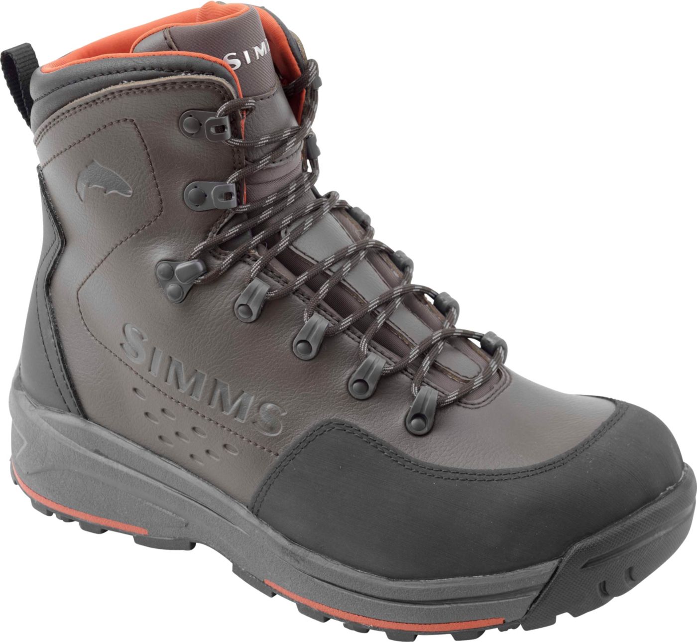simms leather wading boots