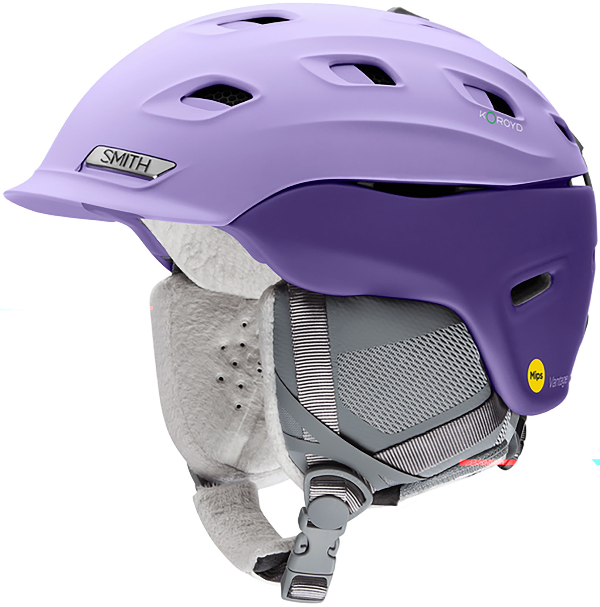 Photos - Protective Gear Set Smith Women's VANTAGE MIPS Snow Helmet, Medium, Matte Peri Dust | Mother’s 