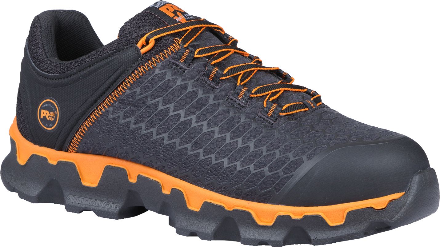 timberland pro men's powertrain alloy toe work shoes