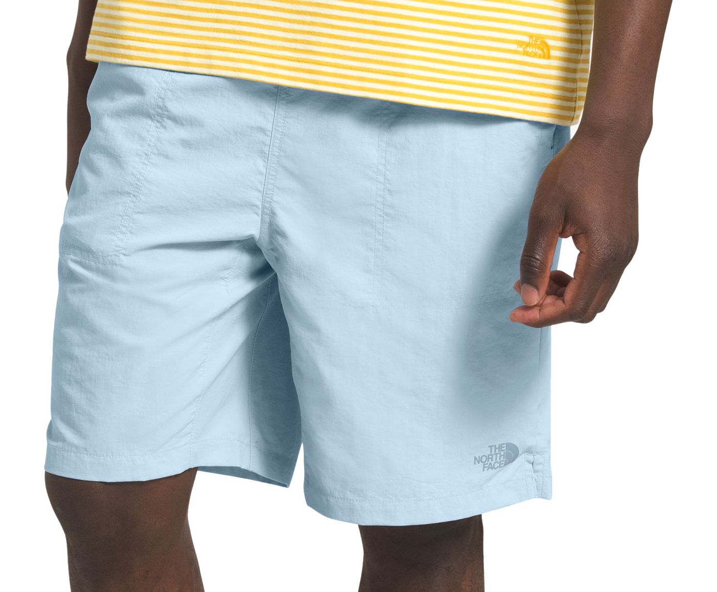 blue north face shorts