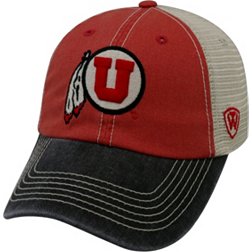 Top of the World Men's Utah Utes Crimson/White/Black Off Road Adjustable Hat