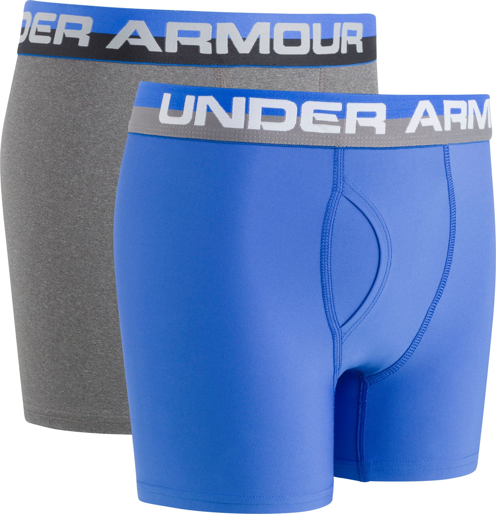 Under Armour Boys' Solid Performance Boxer Briefs – 2 Pack
