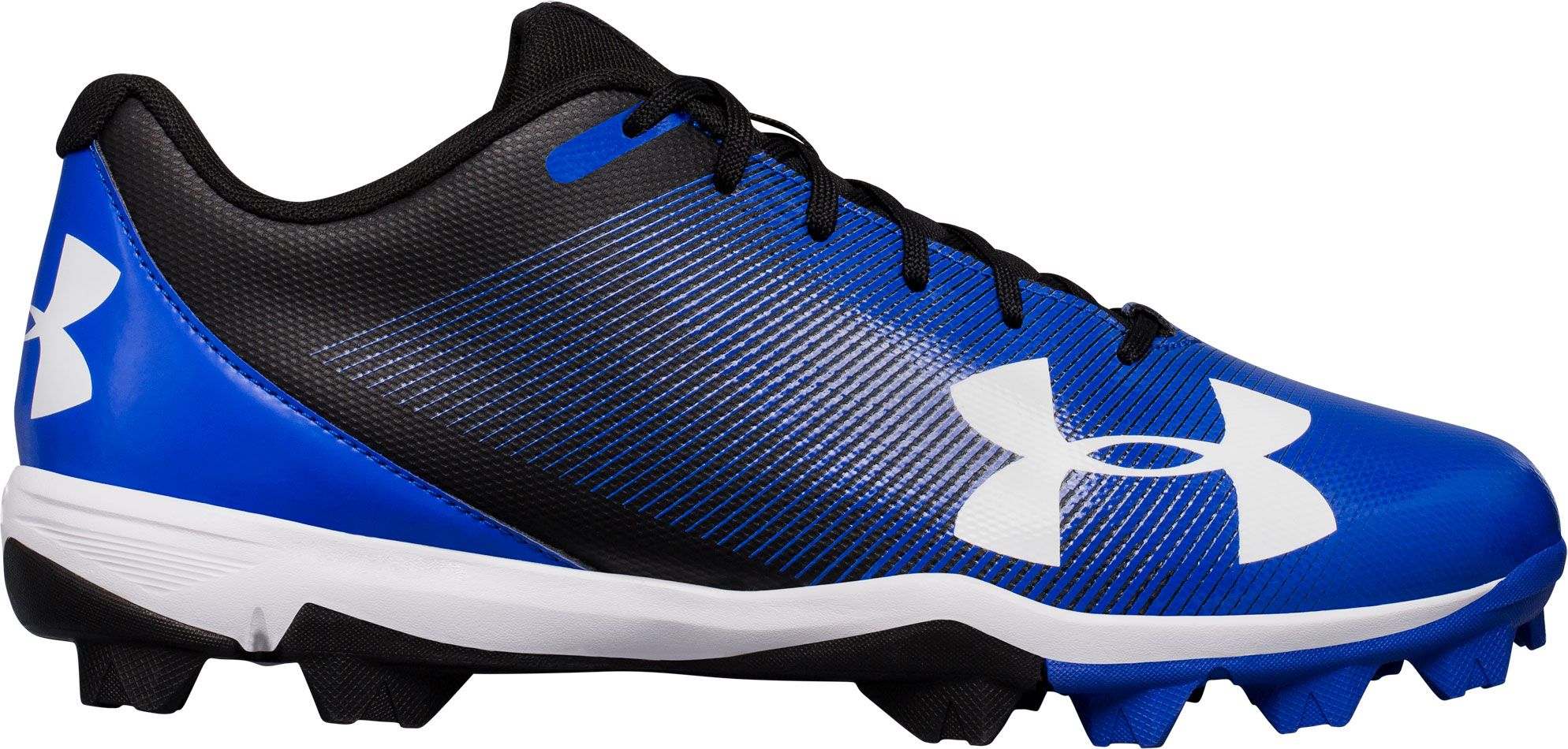 blue and white under armour cleats
