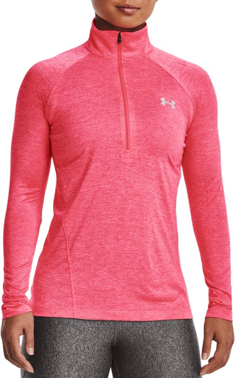 Under Armour Women's Tech Twist-Print Half Zip Long Sleeve Shirt