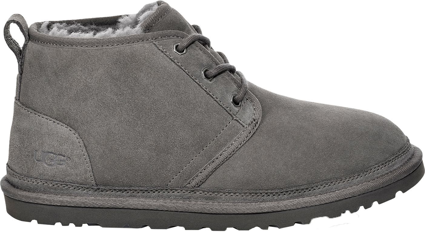 men's gray casual boots