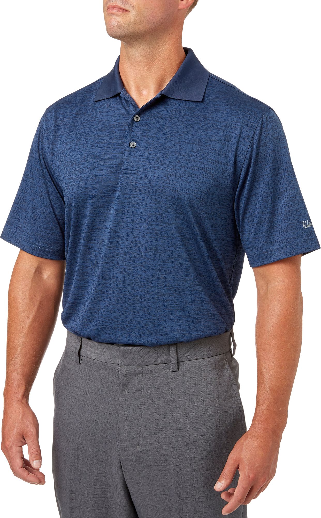 Walter Hagen Men's Core Space Dye Golf Polo