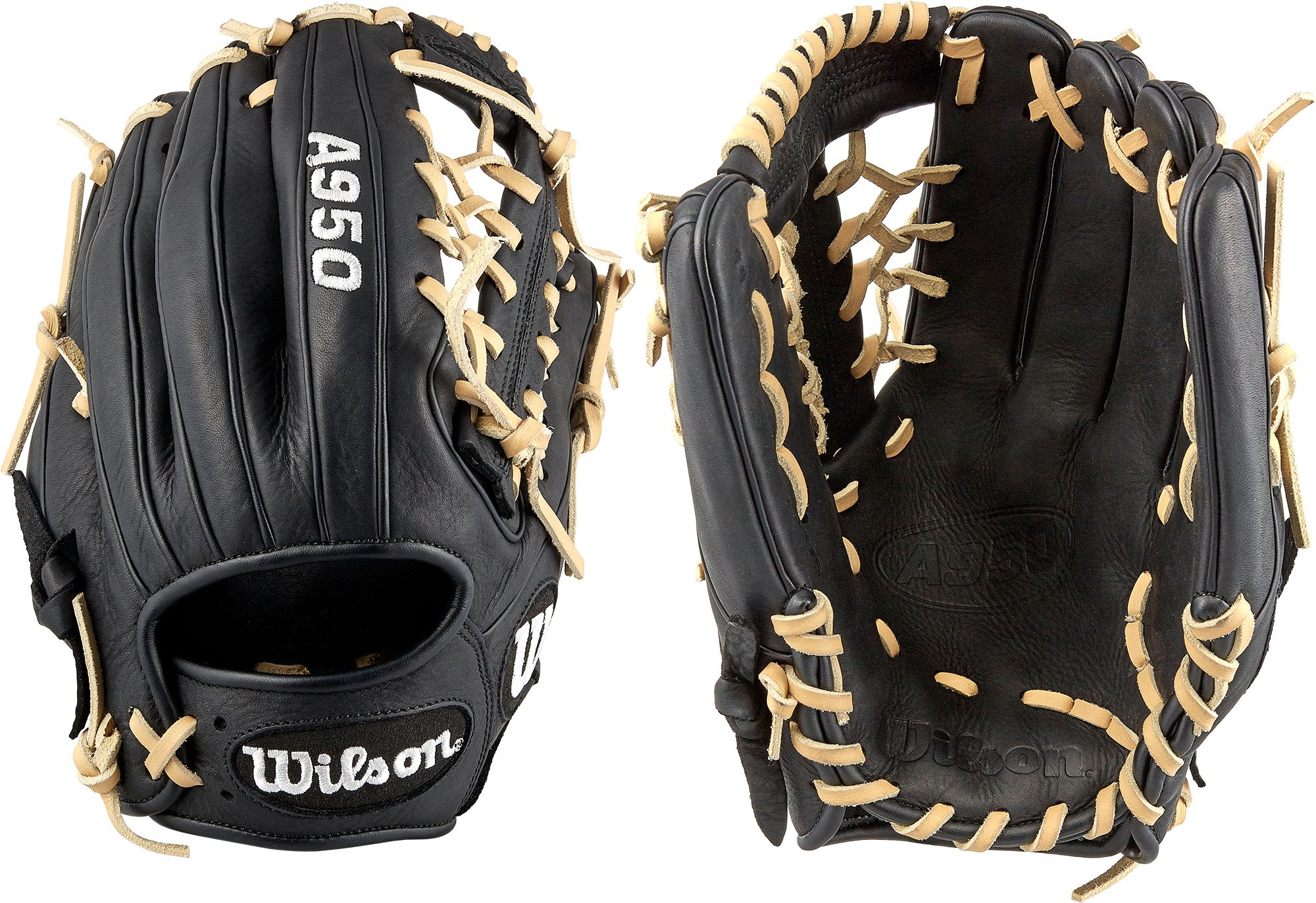 Wilson A950 Gant de Baseball 11,75 Lancer Main Droite Cuir Marron