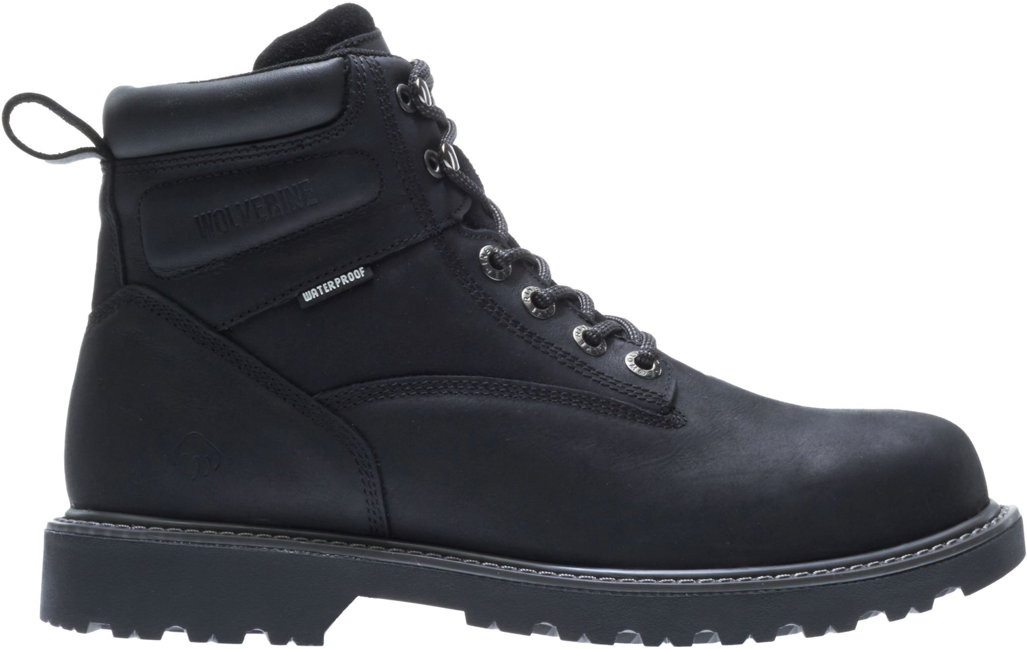 cheap black work boots for mens