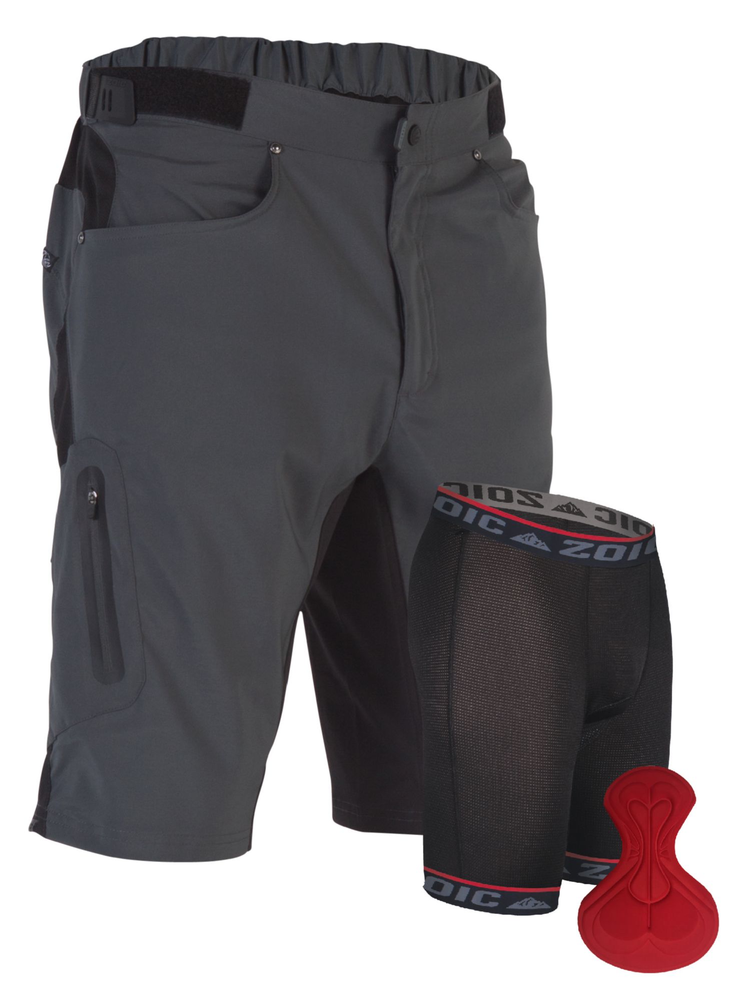 ZOIC Men's Ether Cycling Shorts with Essential Liner