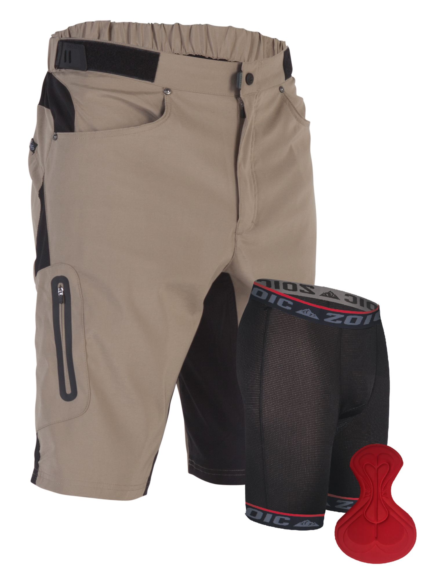 ZOIC Men's Ether Cycling Shorts with Essential Liner