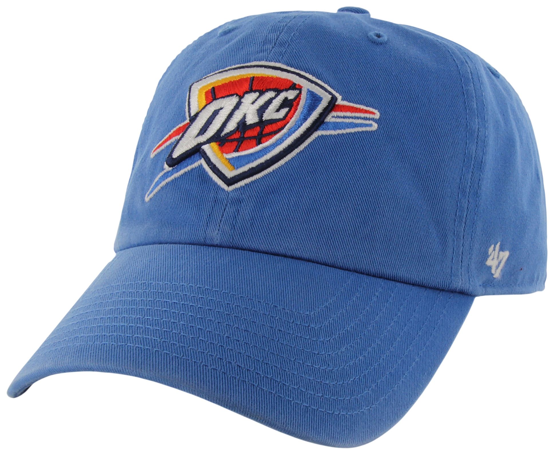 '47 Adult Oklahoma City Thunder Blue Clean Up Adjustable Hat