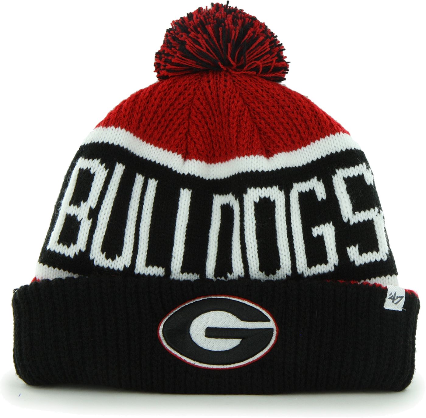 '47 Men's Bulldogs Red/Black Calgary Cuffed Knit Hat DICK'S