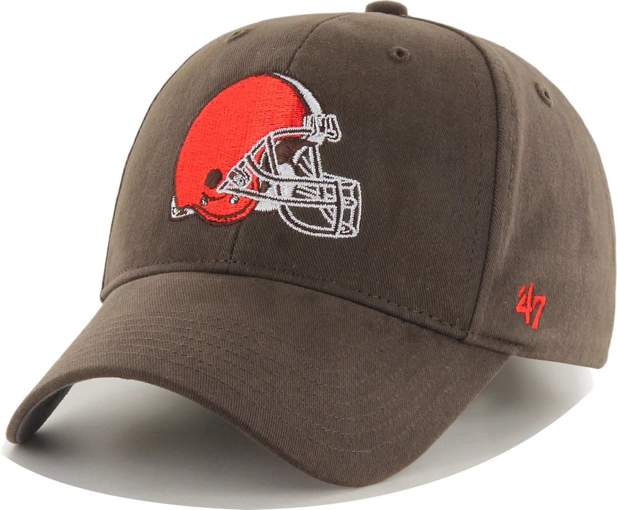 Women's '47 Brown Cleveland Browns Confetti Icon Clean Up Adjustable Hat