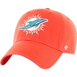 '47 Men's Miami Dolphins Clean Up Orange Adjustable Hat