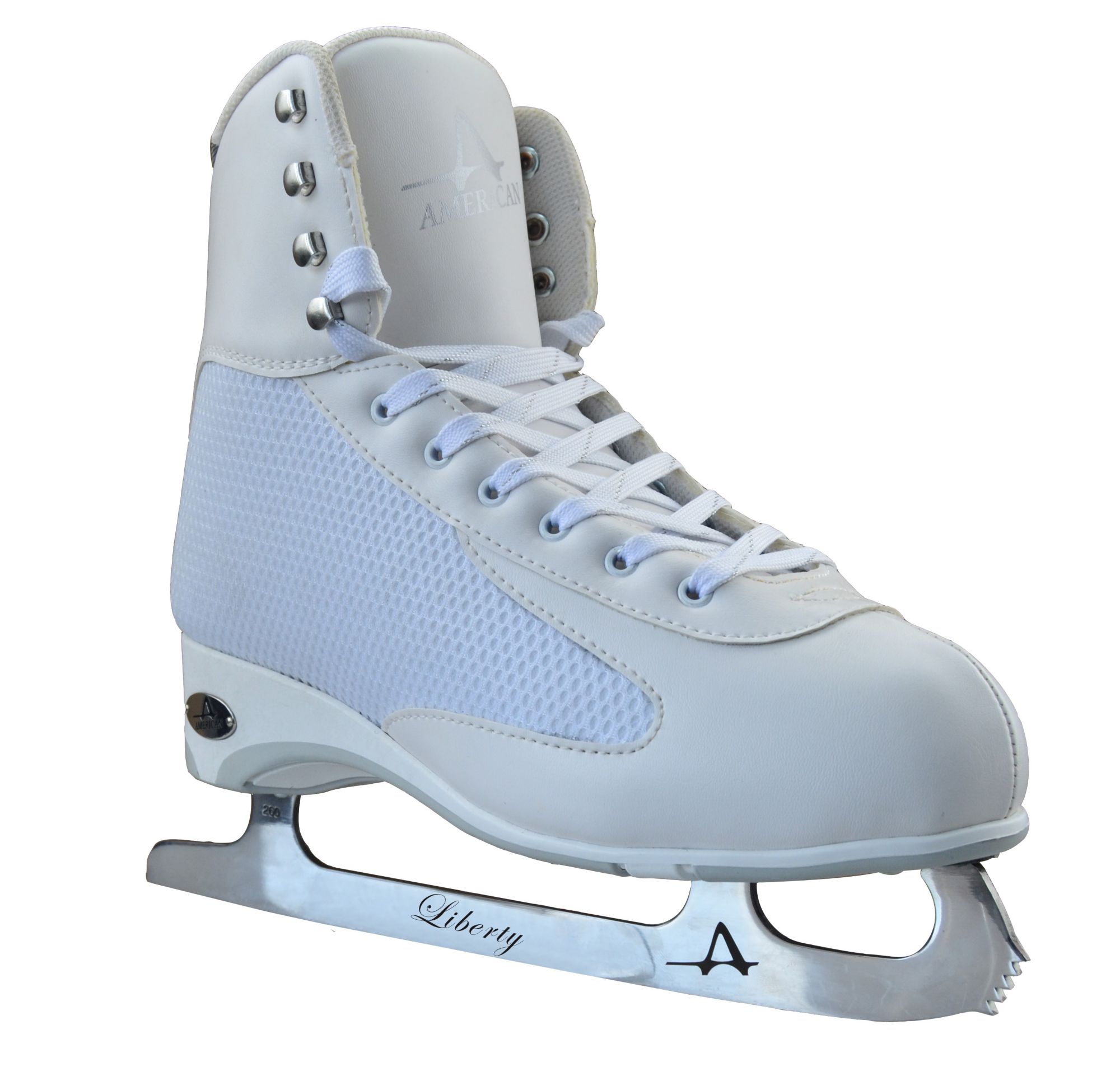 American Athletic Shoe Women's WHITE ICE Figure Skates