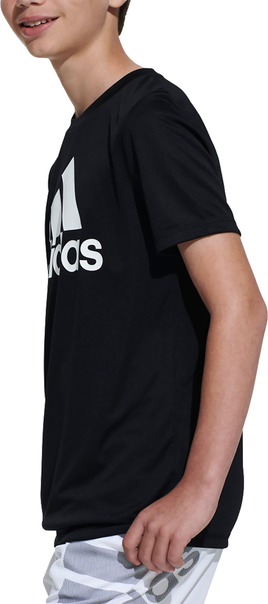 adidas Boys' AEROREADY Performance Logo T-Shirt - Black