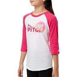 adidas Girls' Destiny ¾ Sleeve Softball Graphic Shirt