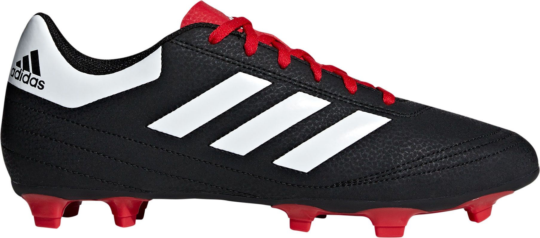black and red adidas soccer cleats