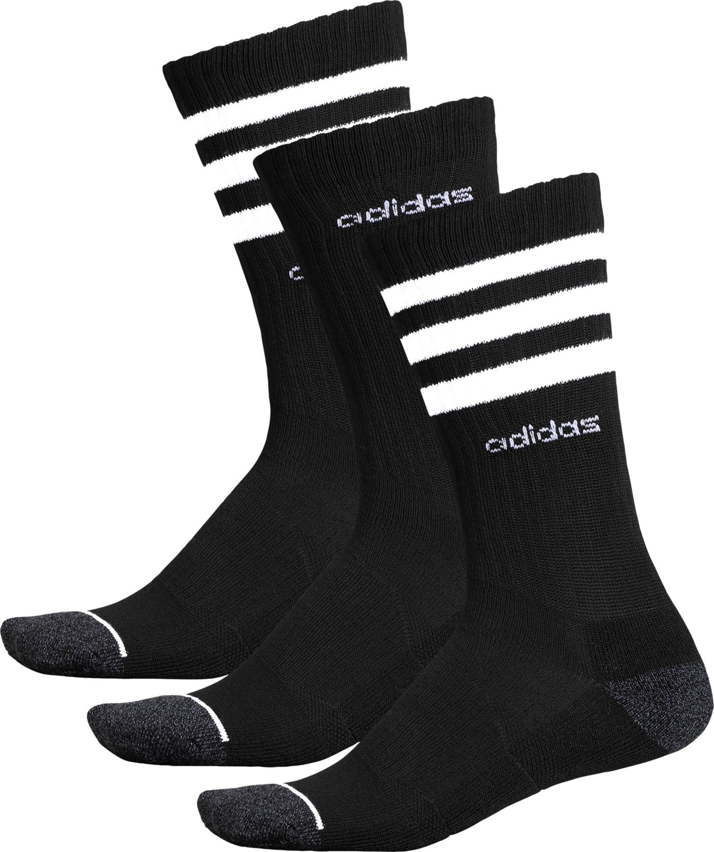 adidas Men's 3-Stripe Crew Sock - 3 Pack | DICK'S Sporting Goods