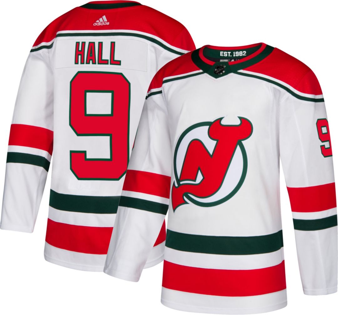 adidas Men's New Jersey Devils Taylor Hall #9 Authentic Pro Retro Jersey adidas Men's New Jersey Devils Taylor Hall #9 Authentic Pro Retro Jersey