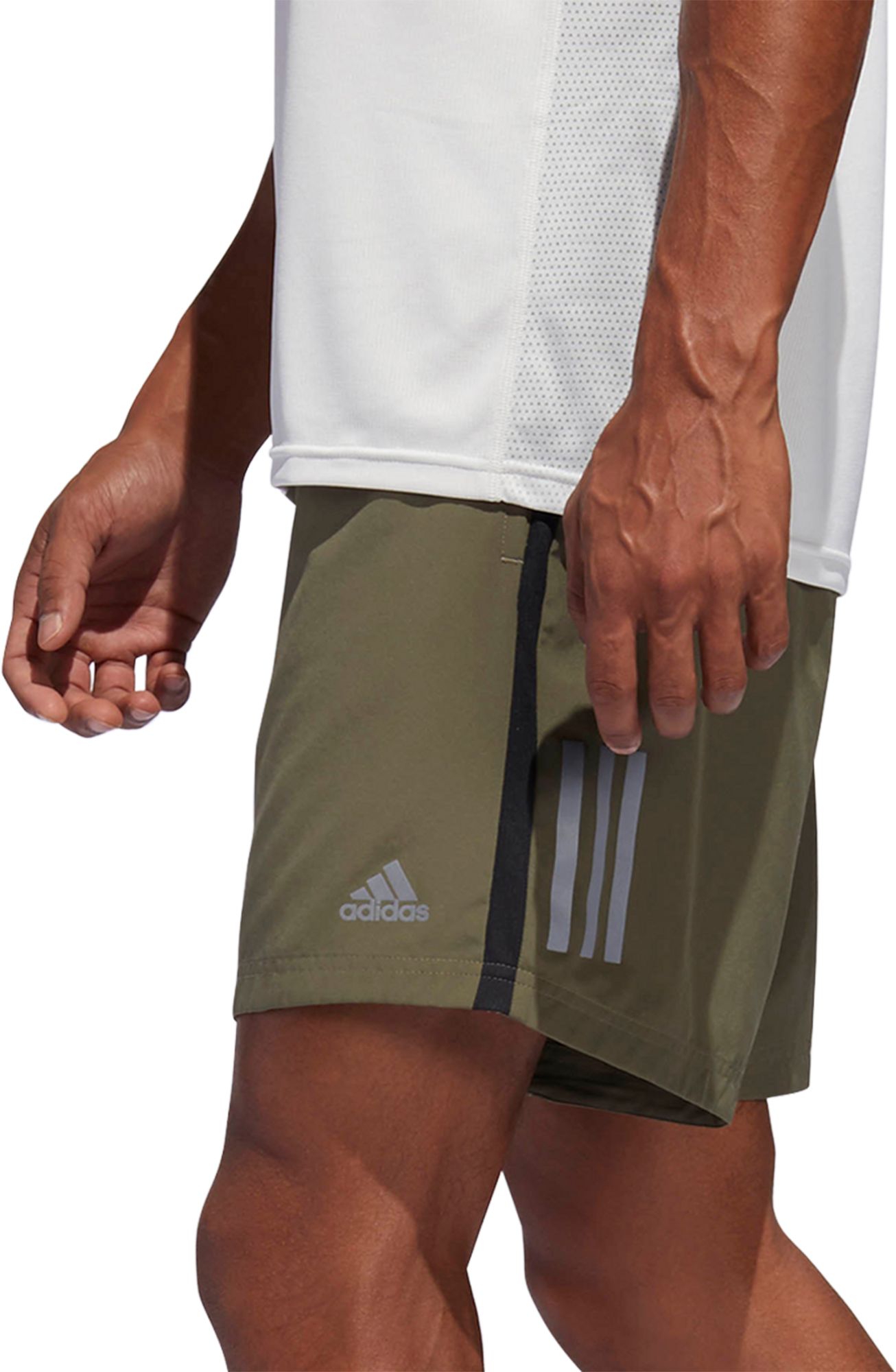 adidas olive green shorts