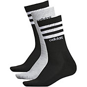 adidas Women's 3-Stripe Crew Socks - 3 Pack