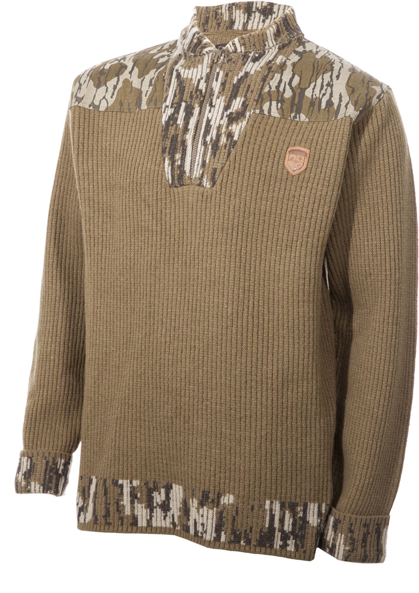 wool camo pullover