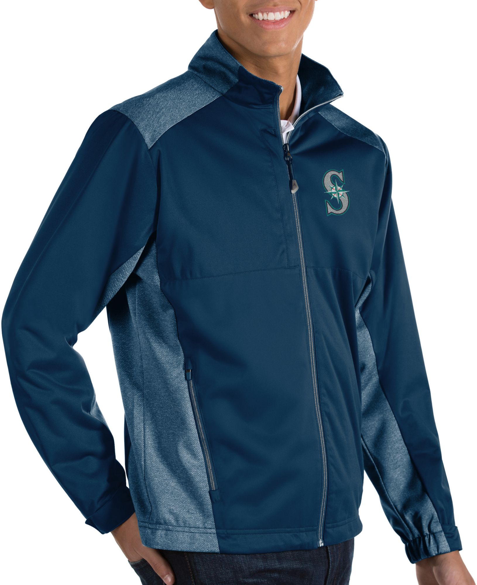 Antigua Apparel / Women's Denver Broncos Revolve Navy Full-Zip