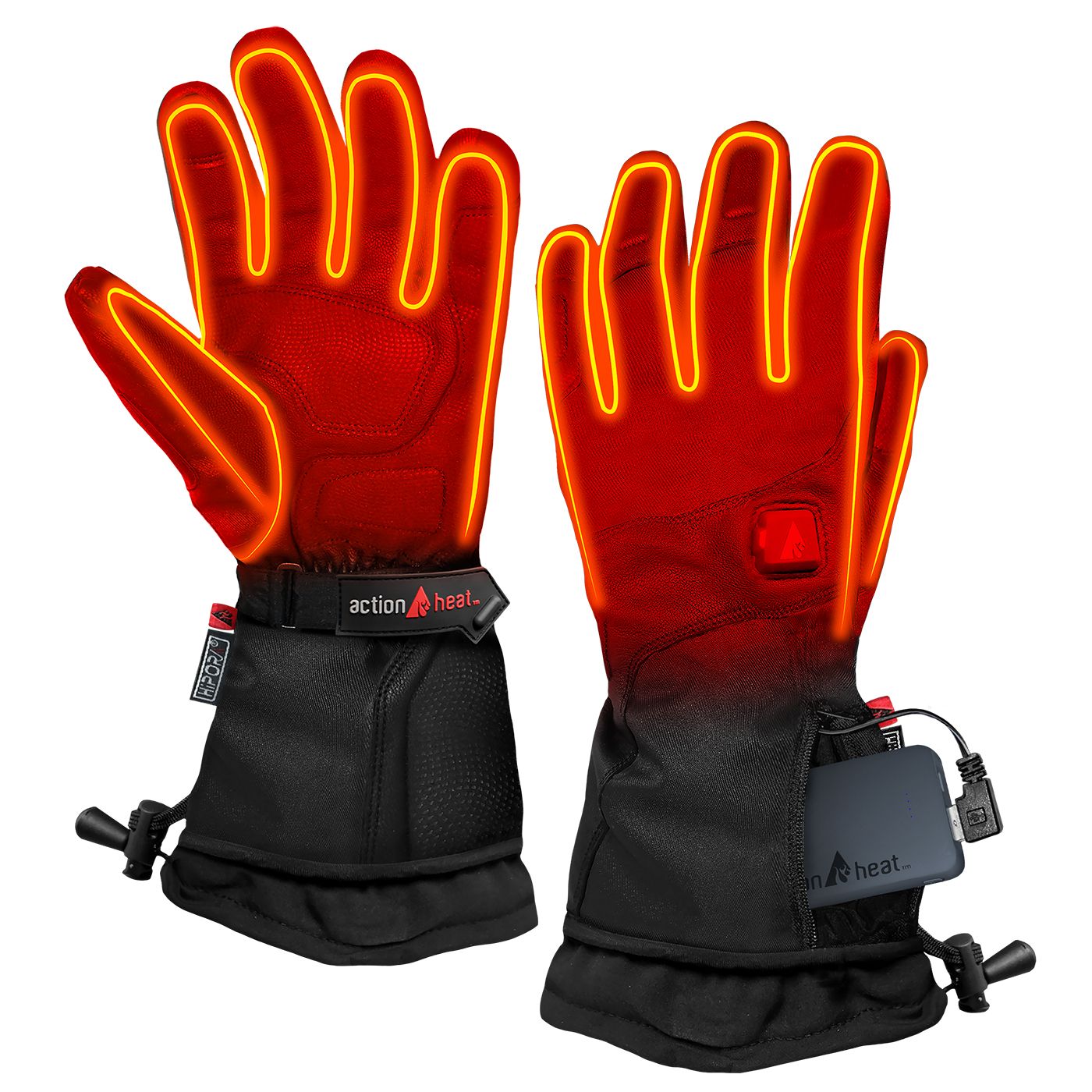 Photos - Winter Gloves & Mittens ActionHeat Men's 5V Premium Battery Heated Gloves, XXL, Black 18AT7M5VPRMM