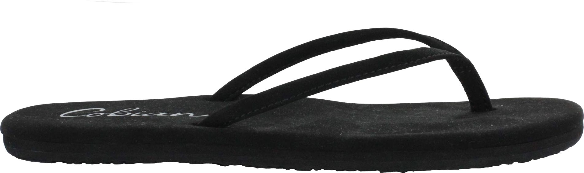 cobian black flip flops