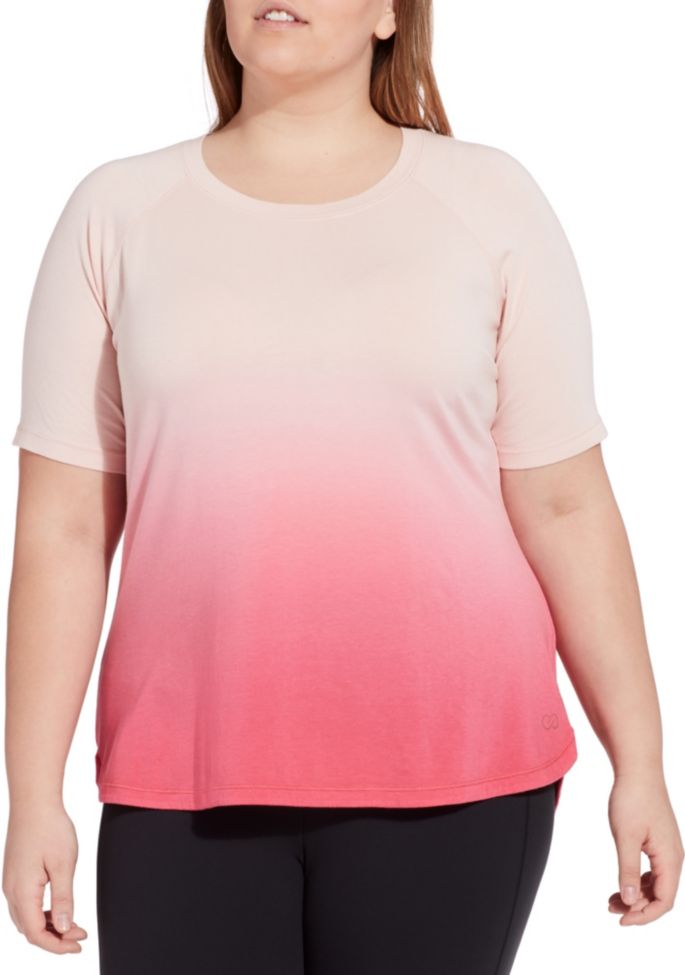 Calia By Carrie Underwood Women S Plus Size Everyday Dip Dye T Shirt